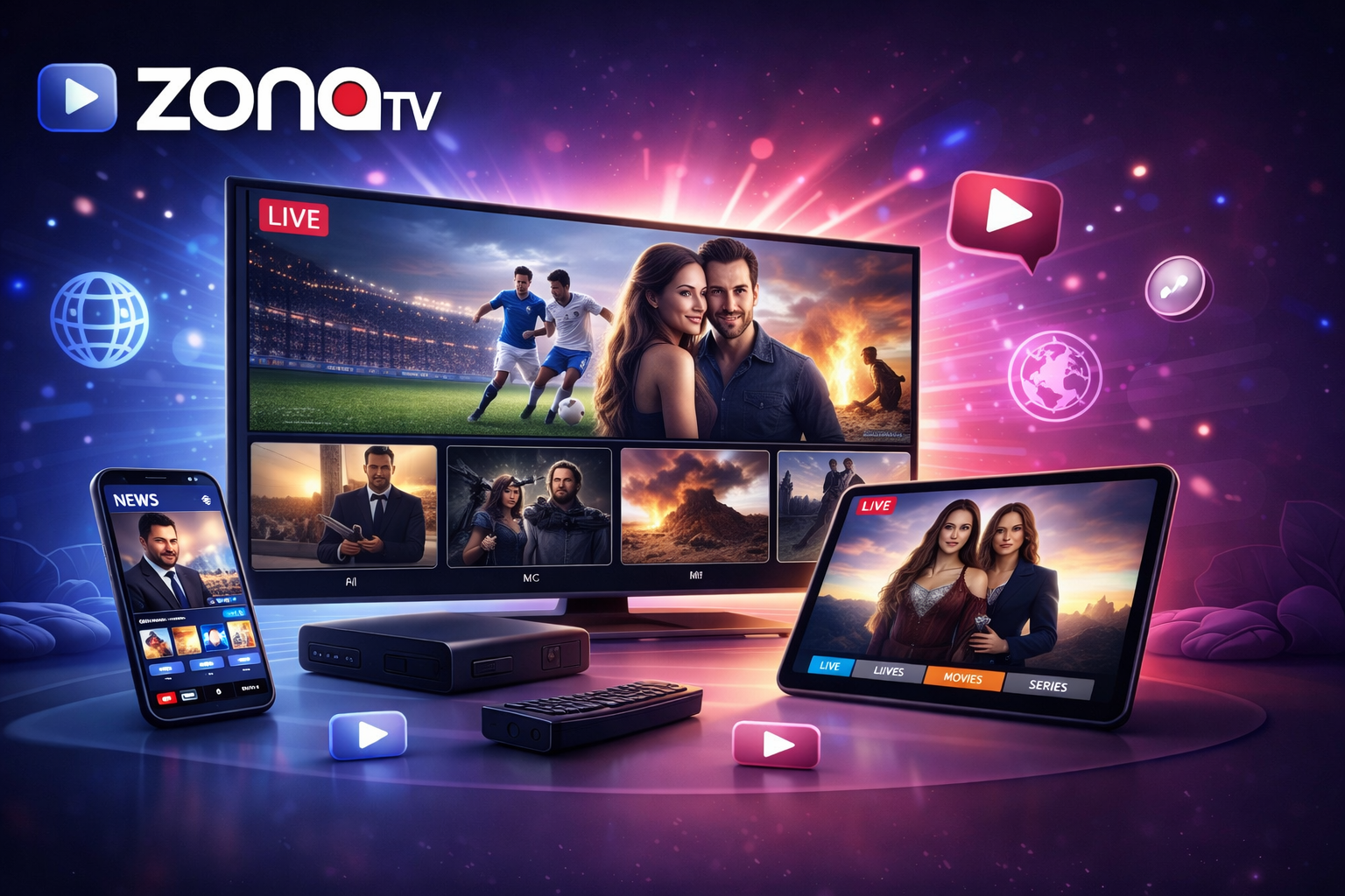 ZonaTV internet TV experience